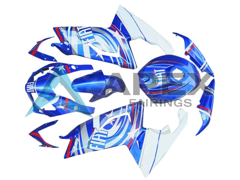 White Blue Red - Aprilia RS4 125 / RS125 (2006-2011) ABS Fairings | Apex Fairings