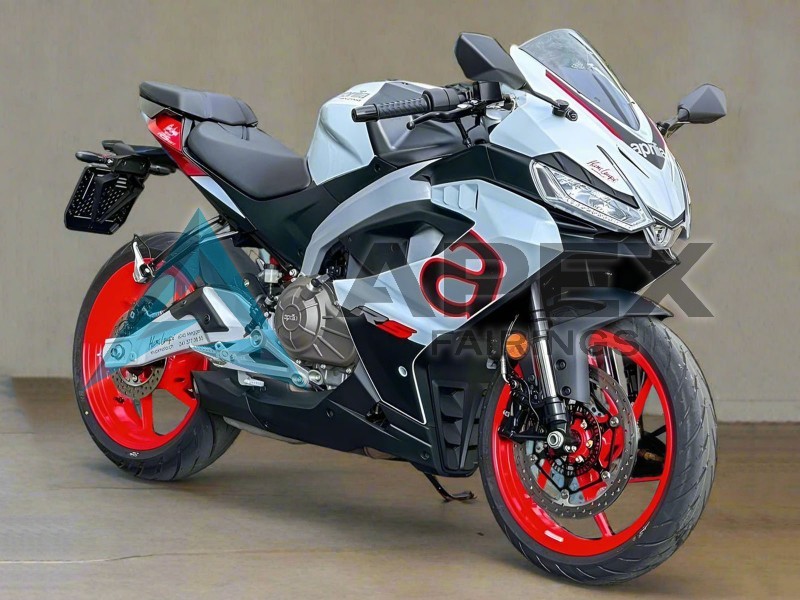White Black Red  57 - Aprilia RS457 (2024-2025) ABS Fairings | Apex Fairings