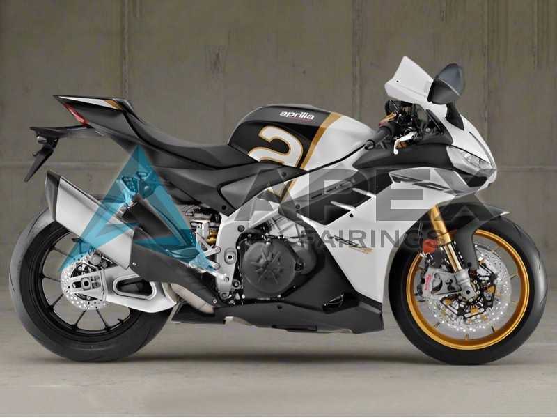 White Black Gold - Aprilia RSV4 1100 (2021-2024) ABS Fairings | Apex Fairings