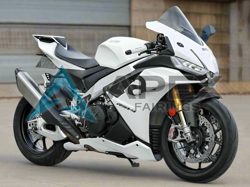 White - Aprilia RSV4 1100 (2021-2024) ABS Fairings | Apex Fairings