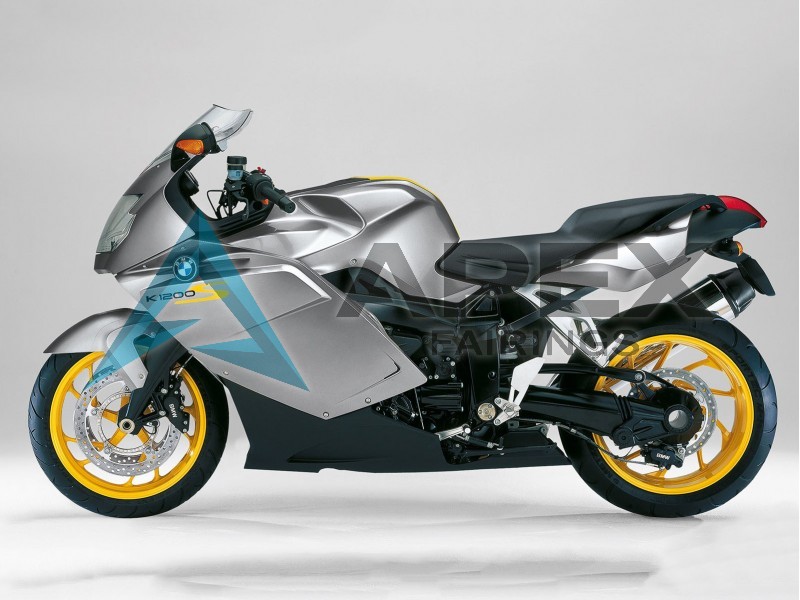 Silver Yellow Black - BMW K1200S (2005-2010) ABS Fairings — Style FE17 | Apex Fairings