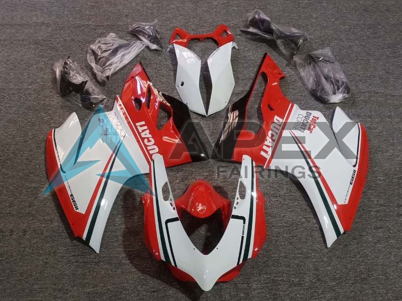 White Red Green Glossy Black Coe - Ducati 1199 Panigale (2012-2014) ABS Fairings | Apex Fairings