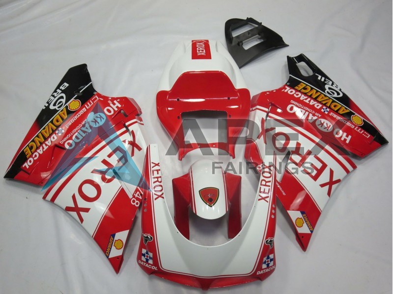 White Red Glossy Black Xerox - Ducati 916 (1994-1998) ABS Fairings | Apex Fairings