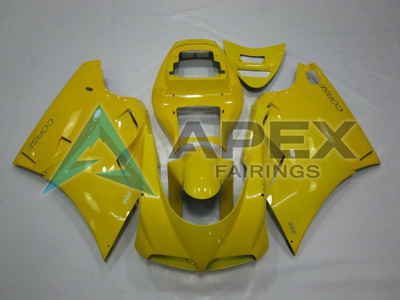 Yellow - Ducati 996 996S (1999-2002) ABS Fairings | Apex Fairings