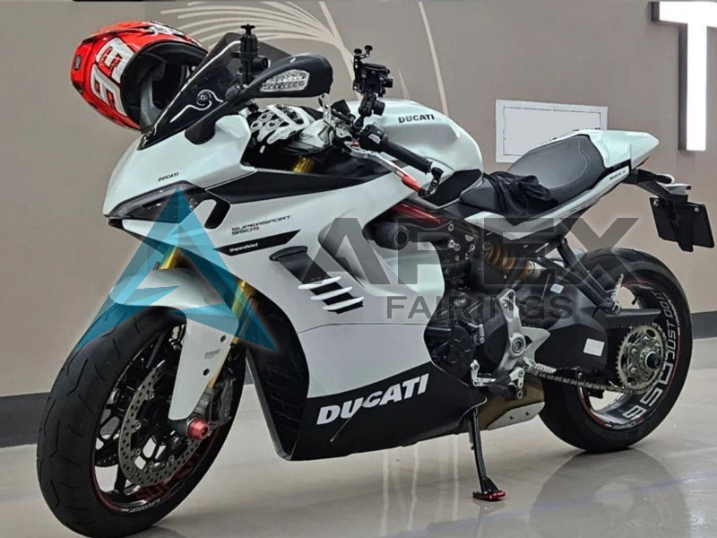 White Black - Ducati Supersport 950 / 950S (2021-2024) ABS Fairings | Apex Fairings