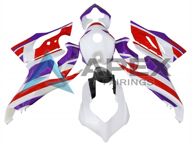 White Purple Red Glossy Black - Ducati Panigale V2 (2020-2024) ABS Fairings | Apex Fairings