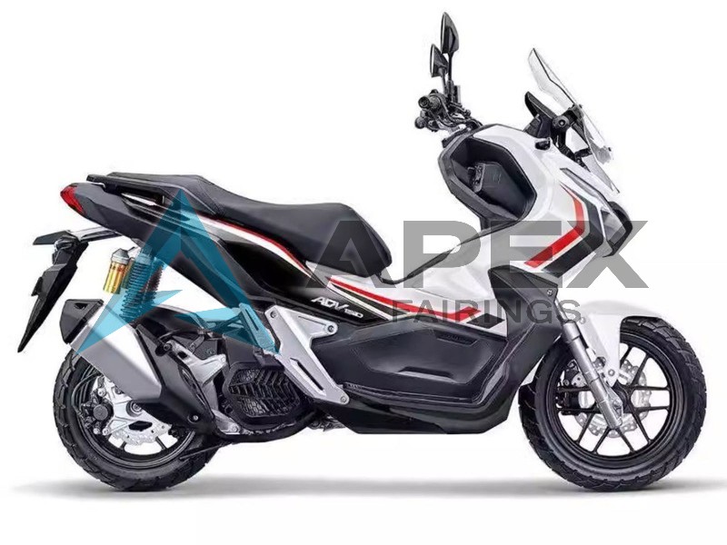 White Red Black - Honda ADV150 (2018-2021) ABS Fairings | Apex Fairings
