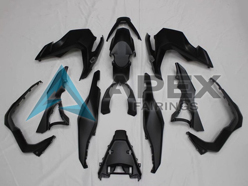 Matte Black - Honda ADV150 (2018-2021) ABS Fairings — Style FE5 | Apex Fairings