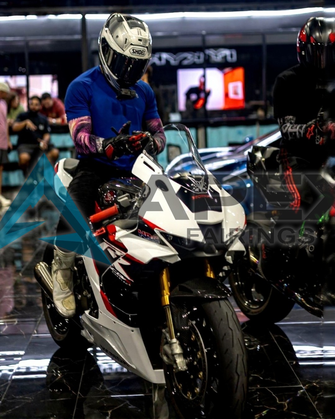 White & Red - Honda CBR1000RR / CBR1000RR-R Fireblade (2017-2026) ABS Fairings — Style A11 | Apex Fairings