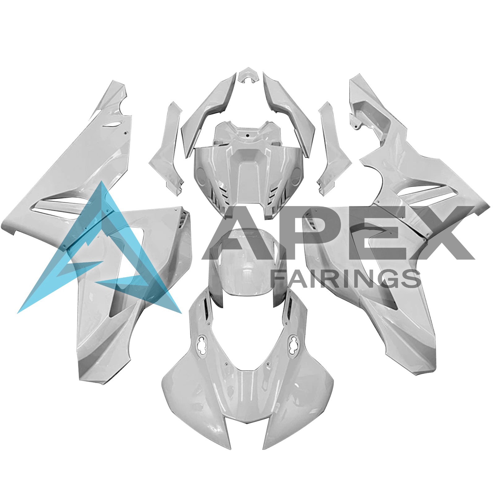 White - Honda CBR1000RR / CBR1000RR-R Fireblade (2017-2026) ABS Fairings — Style A12 | Apex Fairings