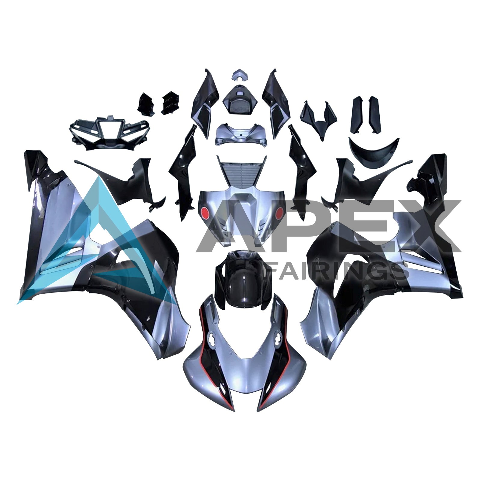 Black & Grey - Honda CBR1000RR / CBR1000RR-R Fireblade (2017-2026) ABS Fairings | Apex Fairings