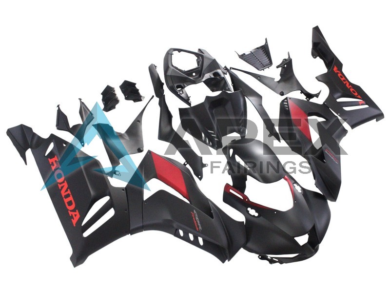 Matte Black Red - Honda CBR1000RR-R SP Fireblade SC82 (2020-2023) ABS Fairings | Apex Fairings — view 3