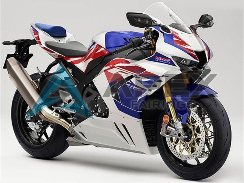 White Red Blue - Honda CBR1000RR-R SP Fireblade SC82 (2020-2023) ABS Fairings | Apex Fairings — view 4