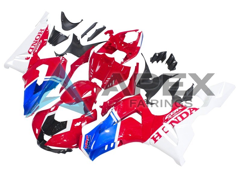 White Red Blue HRC  - Honda CBR1000RR-R SP Fireblade SC82 (2020-2023) ABS Fairings | Apex Fairings — view 3