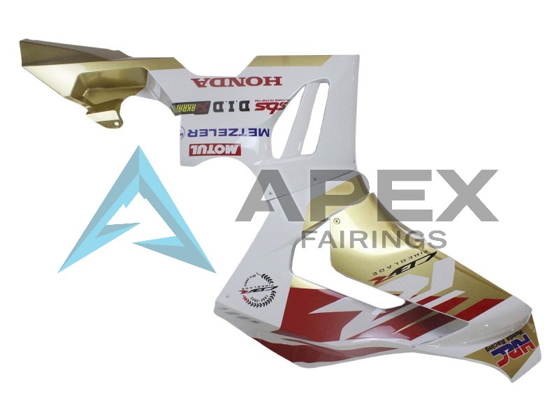 White Red Gold Motul HRC - Honda CBR1000RR-R SP Fireblade SC82 (2020-2023) ABS Fairings | Apex Fairings — view 4