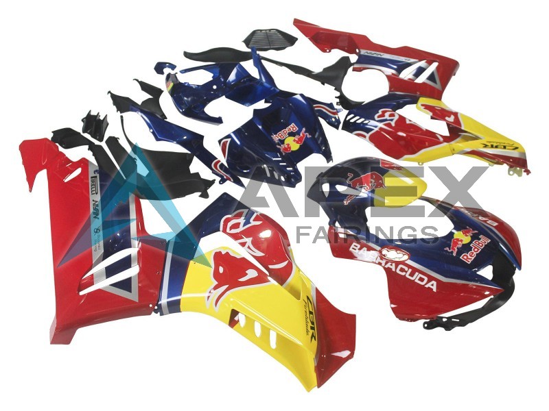 Blue Yellow Red Bull - Honda CBR1000RR-R SP Fireblade SC82 (2020-2023) ABS Fairings | Apex Fairings — view 2