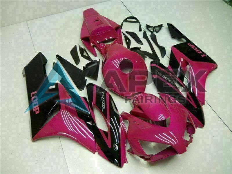 Pink White Glossy Black Repsol - Honda CBR1000RR Fireblade SC57 (2004-2005) ABS Fairings | Apex Fairings — view 2