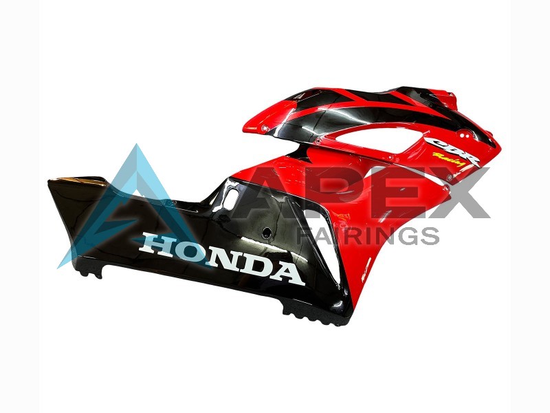 Red Glossy Black Mugen - Honda CBR1000RR Fireblade SC57 (2004-2005) ABS Fairings | Apex Fairings — view 4