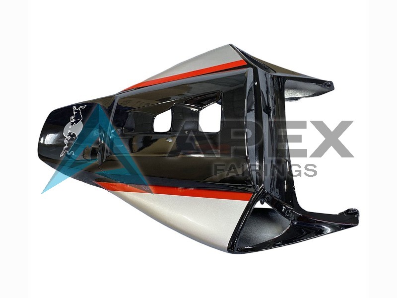 Silver Glossy Black Red Flame - Honda CBR1000RR Fireblade SC57 (2004-2005) ABS Fairings | Apex Fairings — view 4