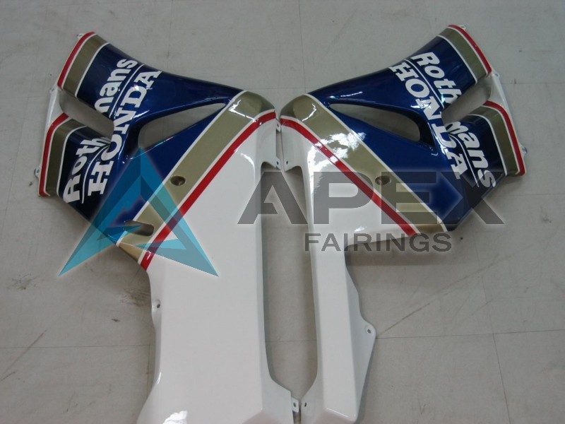 White Blue Glossy Black Konica Minolta - Honda CBR1000RR Fireblade SC57 (2004-2005) ABS Fairings | Apex Fairings — view 2