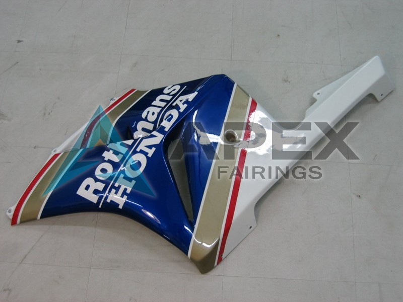 White Blue Glossy Black Konica Minolta - Honda CBR1000RR Fireblade SC57 (2004-2005) ABS Fairings | Apex Fairings — view 3