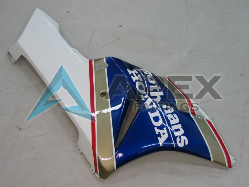 White Blue Glossy Black Konica Minolta - Honda CBR1000RR Fireblade SC57 (2004-2005) ABS Fairings | Apex Fairings — view 4