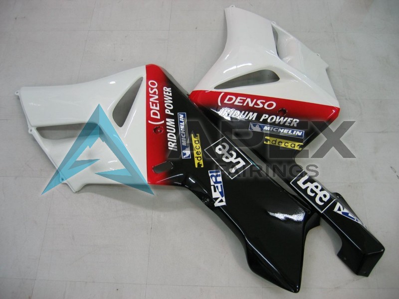 White Blue Red Castrol - Honda CBR1000RR Fireblade SC57 (2004-2005) ABS Fairings | Apex Fairings — view 2