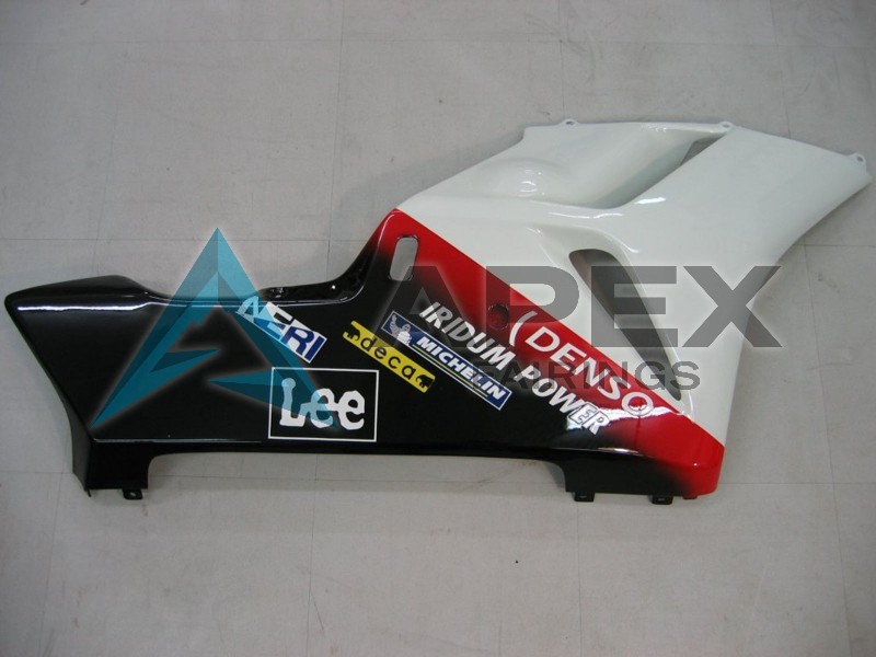White Blue Red Castrol - Honda CBR1000RR Fireblade SC57 (2004-2005) ABS Fairings | Apex Fairings — view 3