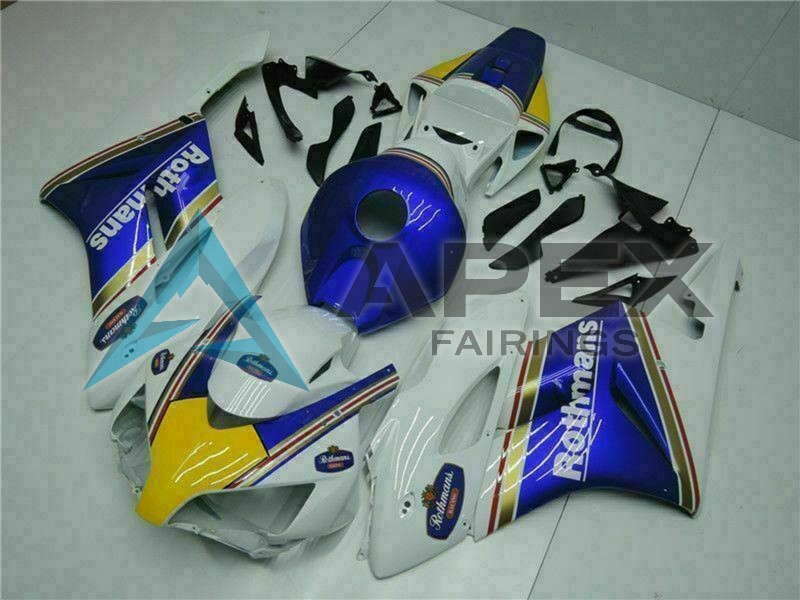 White Blue Snow Nastro Azzurro 46 - Honda CBR1000RR Fireblade SC57 (2004-2005) ABS Fairings | Apex Fairings — view 2
