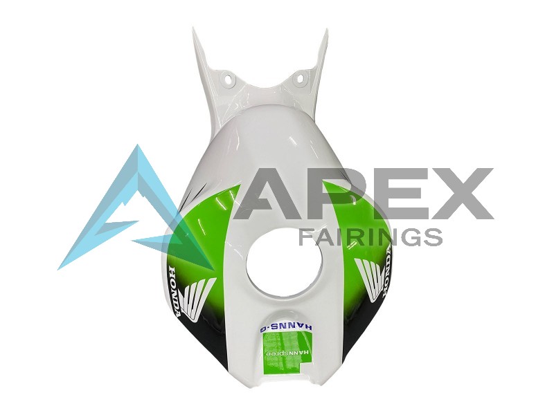 White Green Blue Glossy Black 6 - Honda CBR1000RR Fireblade SC57 (2004-2005) ABS Fairings | Apex Fairings — view 4