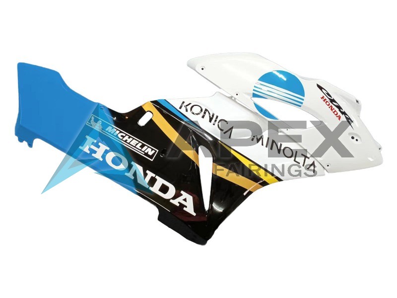 White Light Blue Glossy Black Konica Minolta - Honda CBR1000RR Fireblade SC57 (2004-2005) ABS Fairings | Apex Fairings — view 4