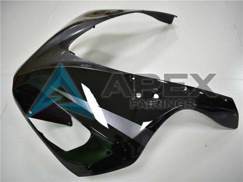 Glossy Black Grey - Honda CBR1000RR Fireblade SC57 (2004-2005) ABS Fairings | Apex Fairings — view 4