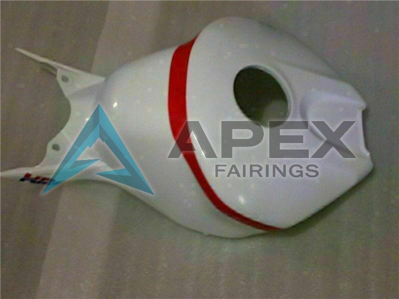 White Red Matte Black Motul - Honda CBR1000RR Fireblade SC57 (2004-2005) ABS Fairings | Apex Fairings — view 3
