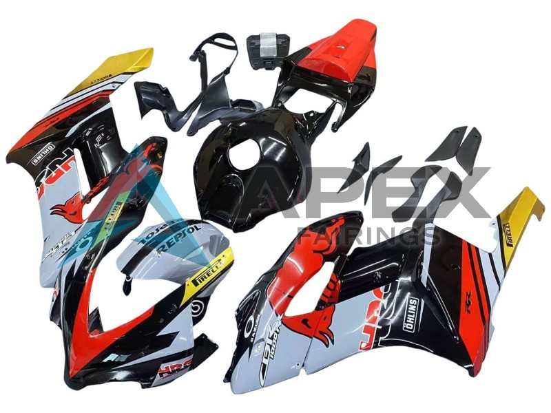 Yellow Grey Glossy Black Nastro Azzurro - Honda CBR1000RR Fireblade SC57 (2004-2005) ABS Fairings | Apex Fairings — view 3