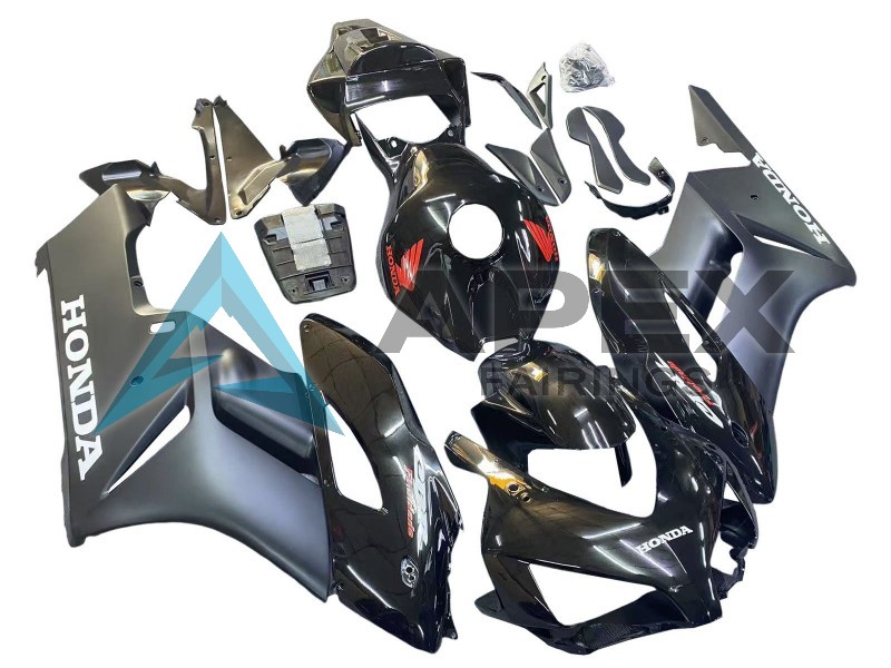 Glossy Black Matte Grey Red Fireblade - Honda CBR1000RR Fireblade SC57 (2004-2005) ABS Fairings | Apex Fairings — view 2