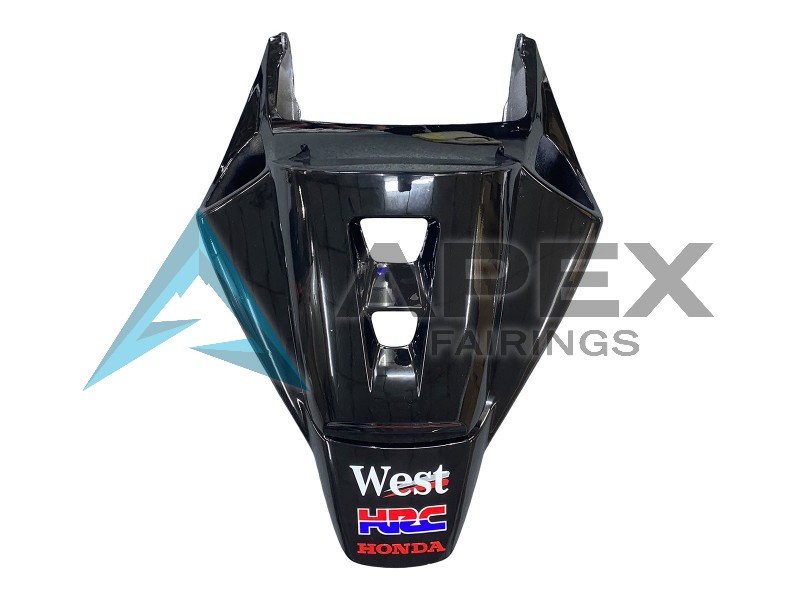 Glossy Black White West - Honda CBR1000RR Fireblade SC57 (2004-2005) ABS Fairings | Apex Fairings — view 4