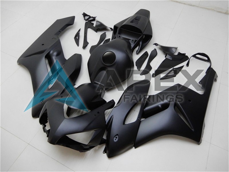 Matte Black - Honda CBR1000RR Fireblade SC57 (2004-2005) ABS Fairings | Apex Fairings — view 3