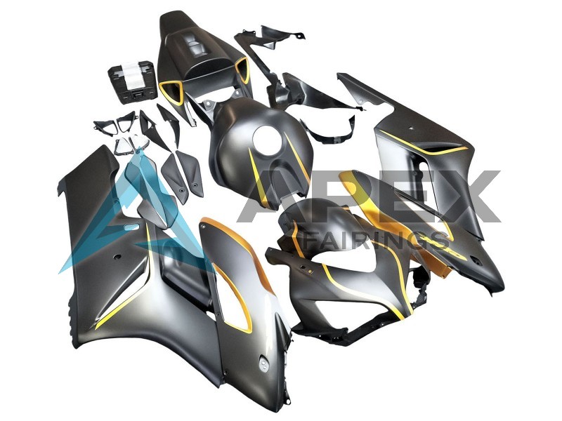 Matte Black Repsol - Honda CBR1000RR Fireblade SC57 (2004-2005) ABS Fairings | Apex Fairings — view 2
