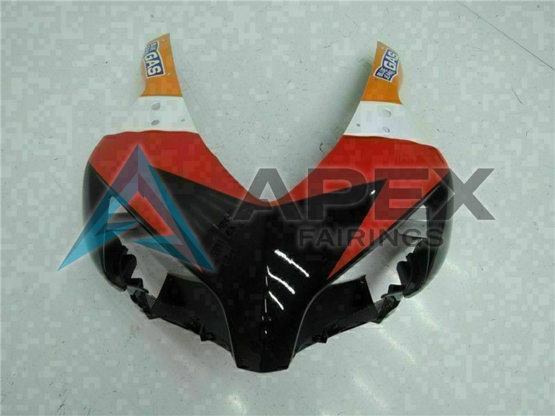 Orange White Glossy Black Stripe - Honda CBR1000RR Fireblade SC57 (2004-2005) ABS Fairings | Apex Fairings — view 4
