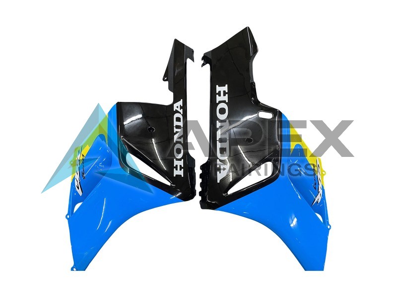 Blue Yellow Glossy Black - Honda CBR1000RR Fireblade SC57 (2004-2005) ABS Fairings | Apex Fairings — view 3