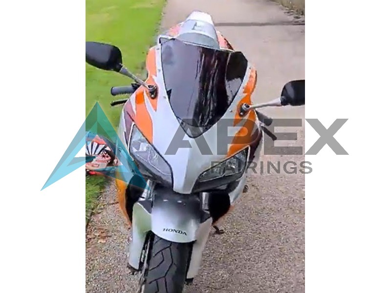 Silver Oange - Honda CBR1000RR Fireblade SC57 II (2006-2007) ABS Fairings | Apex Fairings — view 3