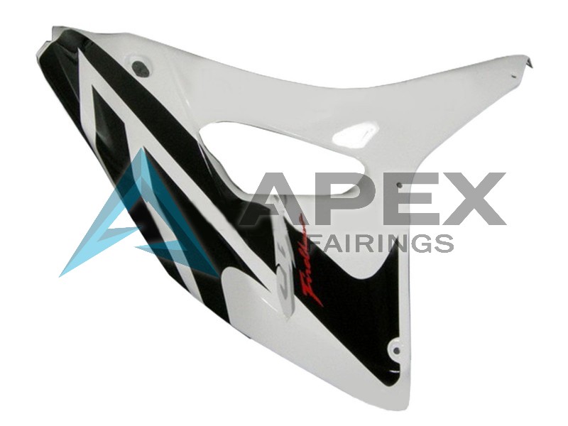 White Glossy Black  - Honda CBR1000RR Fireblade SC57 II (2006-2007) ABS Fairings | Apex Fairings — view 4