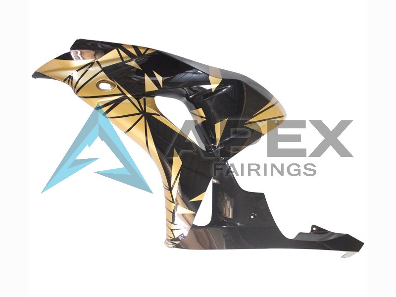 Gold Glossy Black - Honda CBR1000RR Fireblade SC57 II (2006-2007) ABS Fairings | Apex Fairings — view 4