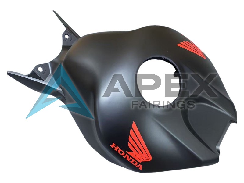Matte Black Red Decals - Honda CBR1000RR Fireblade SC57 II (2006-2007) ABS Fairings | Apex Fairings — view 4