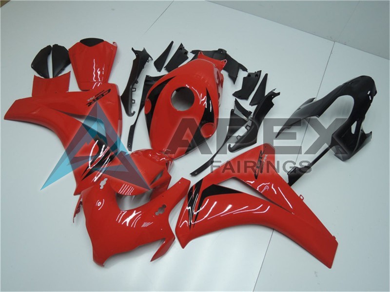 Red Glossy Black - Honda CBR1000RR Fireblade SC59 (2008-2011) ABS Fairings | Apex Fairings — view 2