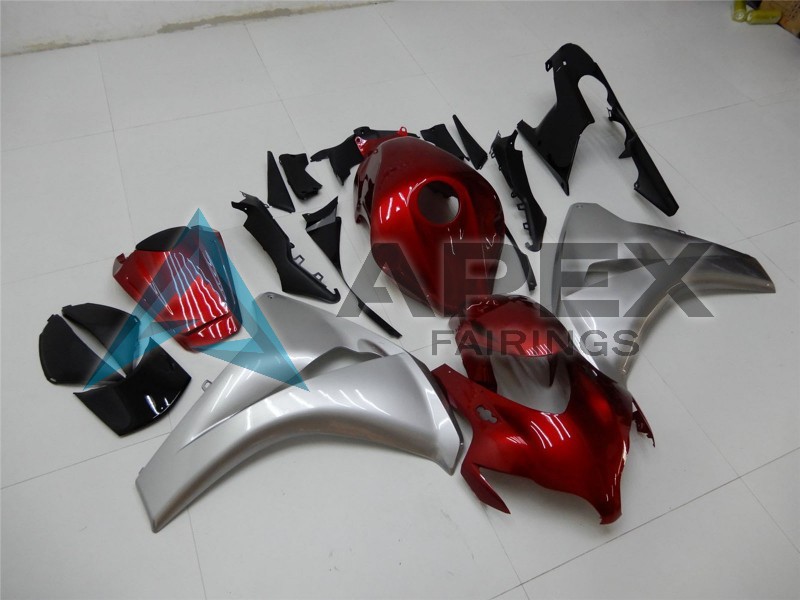 Silver Maroon Red - Honda CBR1000RR Fireblade SC59 (2008-2011) ABS Fairings | Apex Fairings — view 3