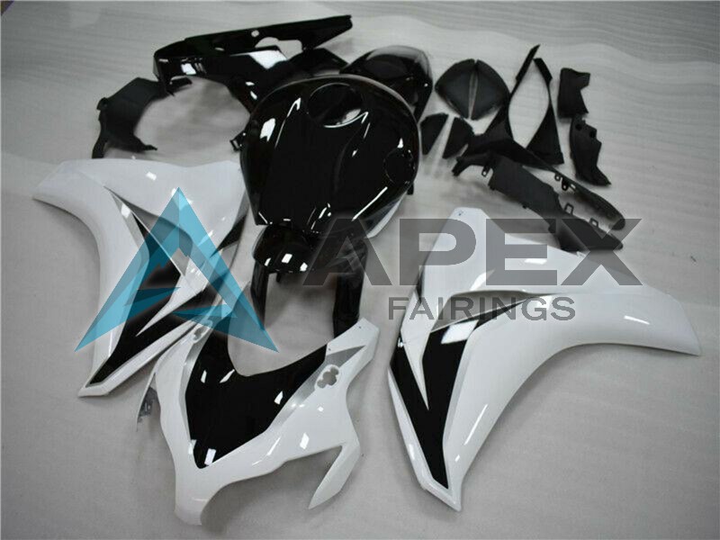 White Glossy Black - Honda CBR1000RR Fireblade SC59 (2008-2011) ABS Fairings | Apex Fairings — view 2