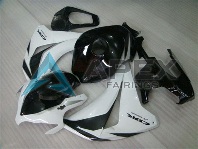 White Glossy Black  - Honda CBR1000RR Fireblade SC59 (2008-2011) ABS Fairings | Apex Fairings — view 2