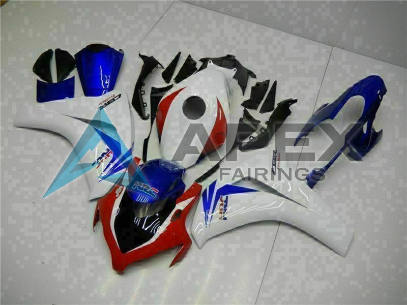 White Red Blue HRC - Honda CBR1000RR Fireblade SC59 (2008-2011) ABS Fairings | Apex Fairings — view 2