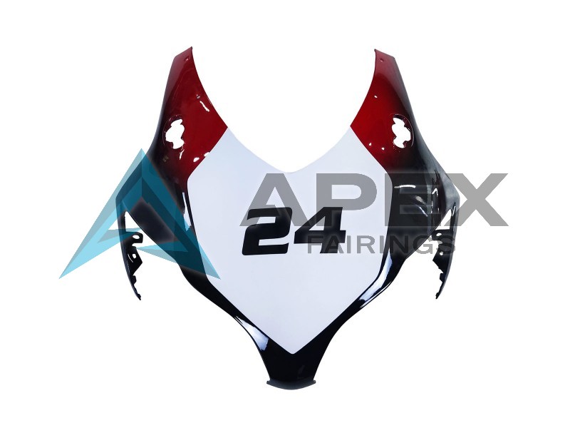 White Red Glossy Black Racing 24 - Honda CBR1000RR Fireblade SC59 (2008-2011) ABS Fairings | Apex Fairings — view 4